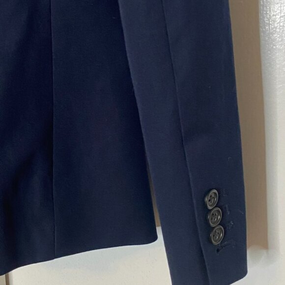 J Crew navy blazer jacket 2 button front NWT 4P lined stretch cotton - Picture 8 of 13